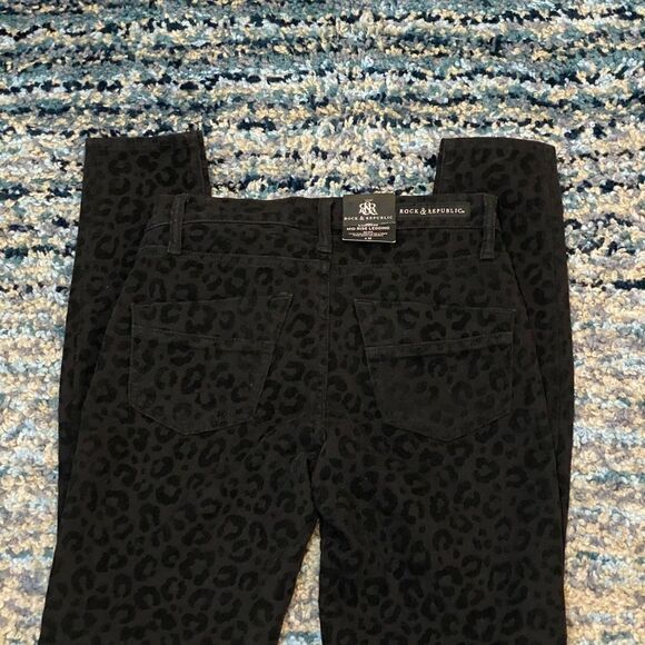 Rock & Republic Got Flocked Kashniere Leggings 4 - Picture 15 of 16